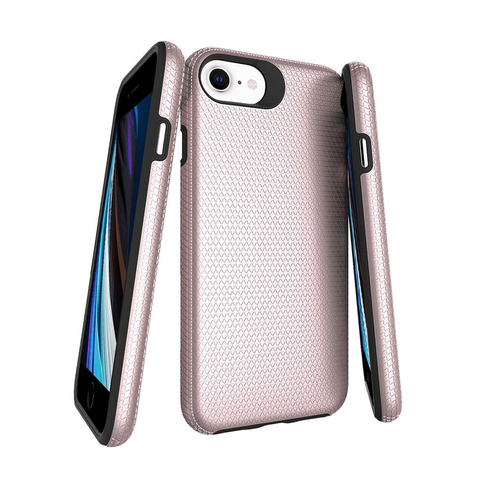 iPhone SE (2022) Compatible Case Cover With Rugged Shockproof- Rose Gold