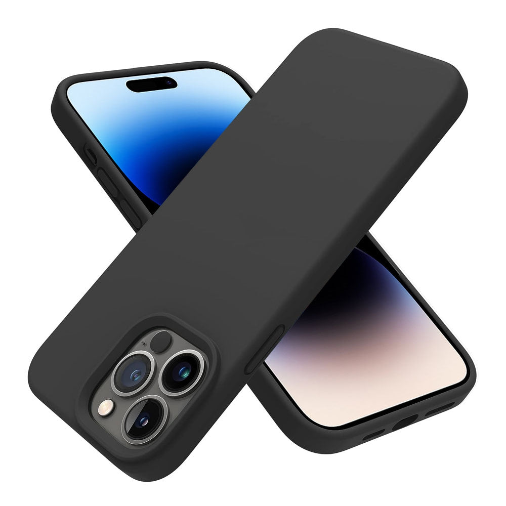 iphone-15-pro-max-premium-silicone-case-cover-black-23913 Black
