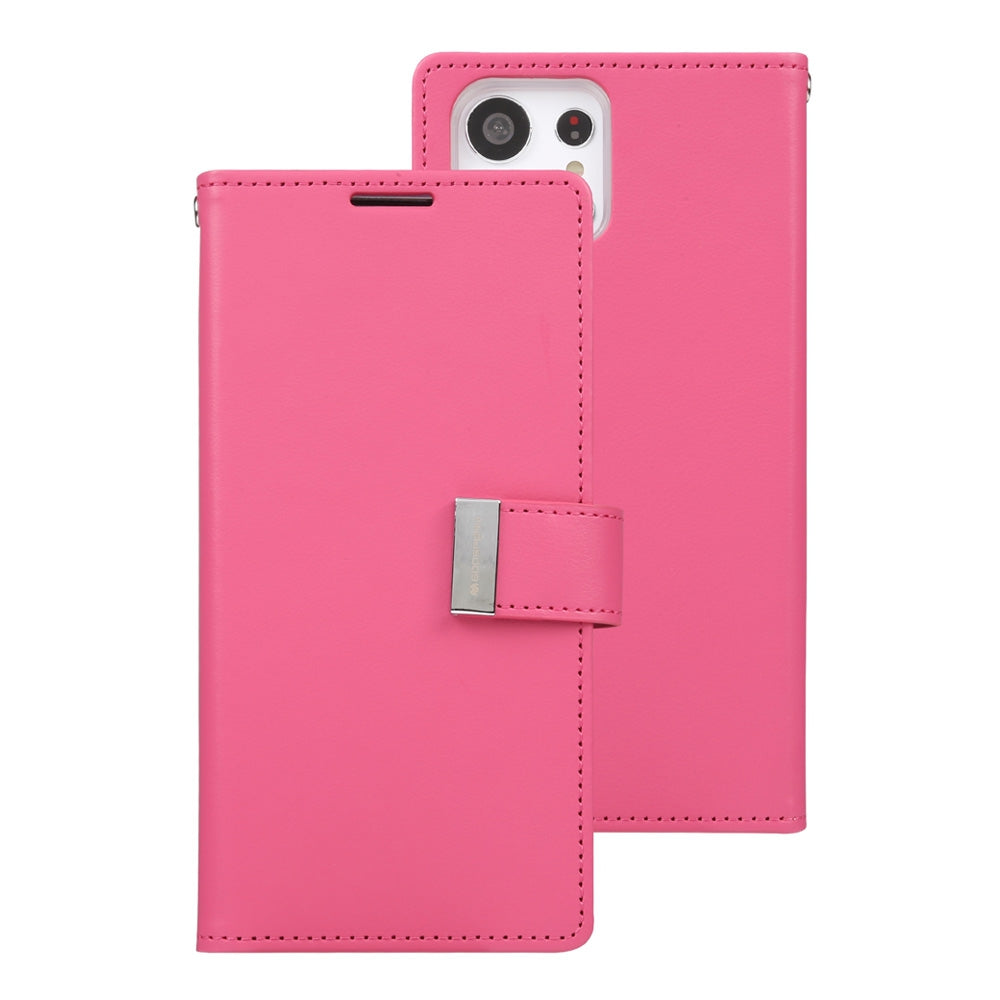 Samsung Galaxy S23 Ultra Leather Wallet Flip Case Cover - Black