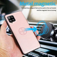 Thumbnail for Samsung Galaxy A12 Leather Wallet Flip MagSafe Case Cover - Black