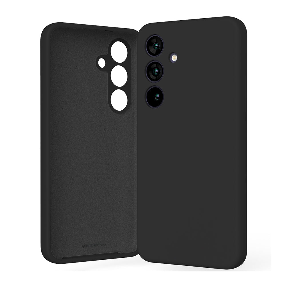 samsung-galaxy-s25-premium-silicone-case-cover-black-166969 Black