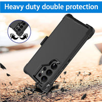 Thumbnail for Samsung Galaxy S23 Ultra Heavy-Duty Armor Case Cover - Black