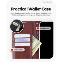Thumbnail for Samsung Galaxy S24 Plus Leather Wallet Flip Case Cover - Black