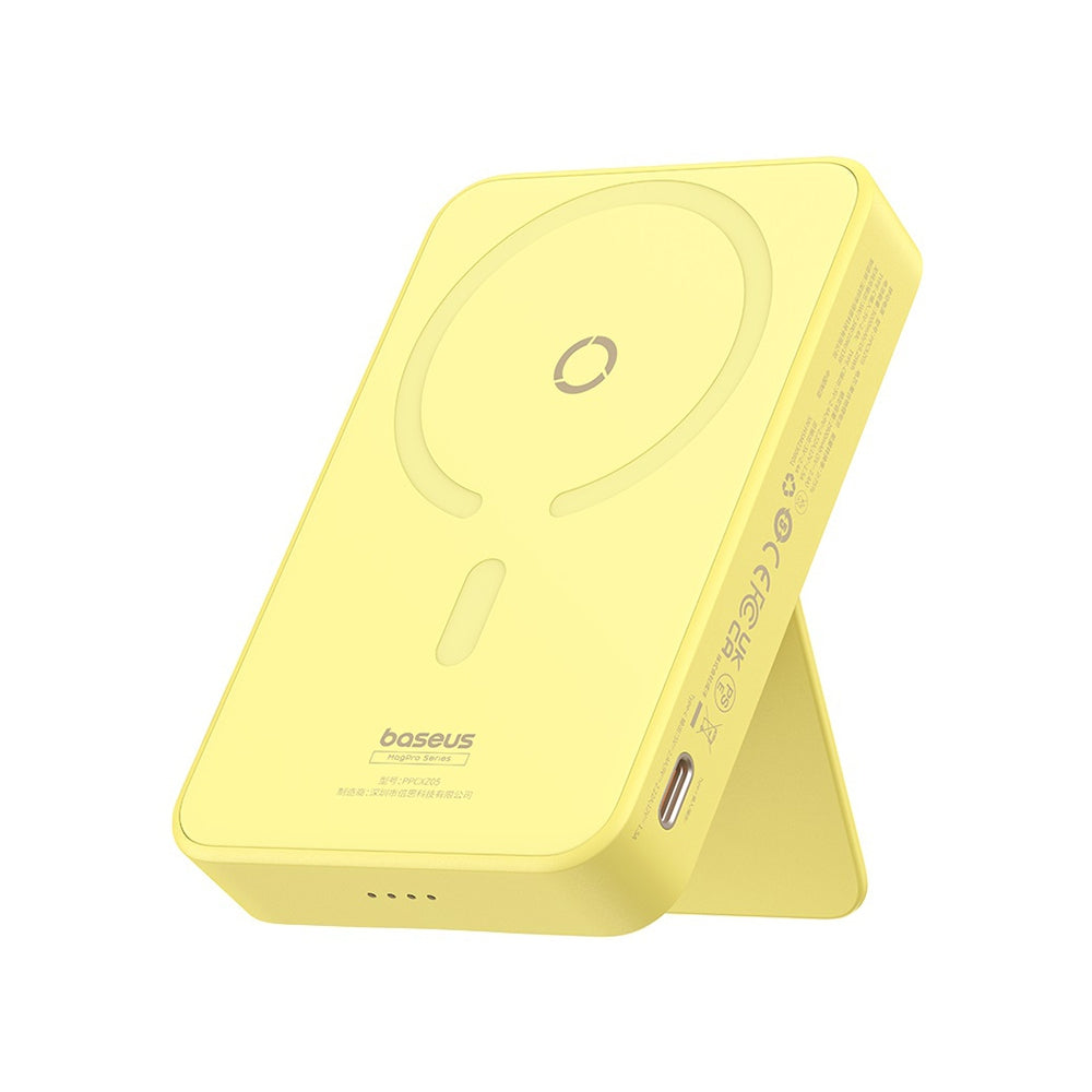 MagPro Magnetic Bracket Wireless Fast-Charging Power Bank 5000mAh 20W - Yellow