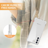 Thumbnail for Anti-Shock Space Protective Clear Case Cover for Samsung Galaxy S22 - Transparent