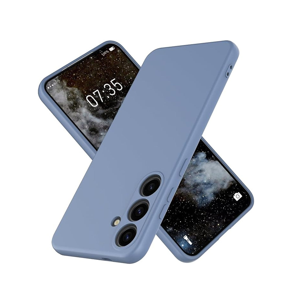 Liquid Silicone Case Cover for Samsung Galaxy S25 Edge - Black