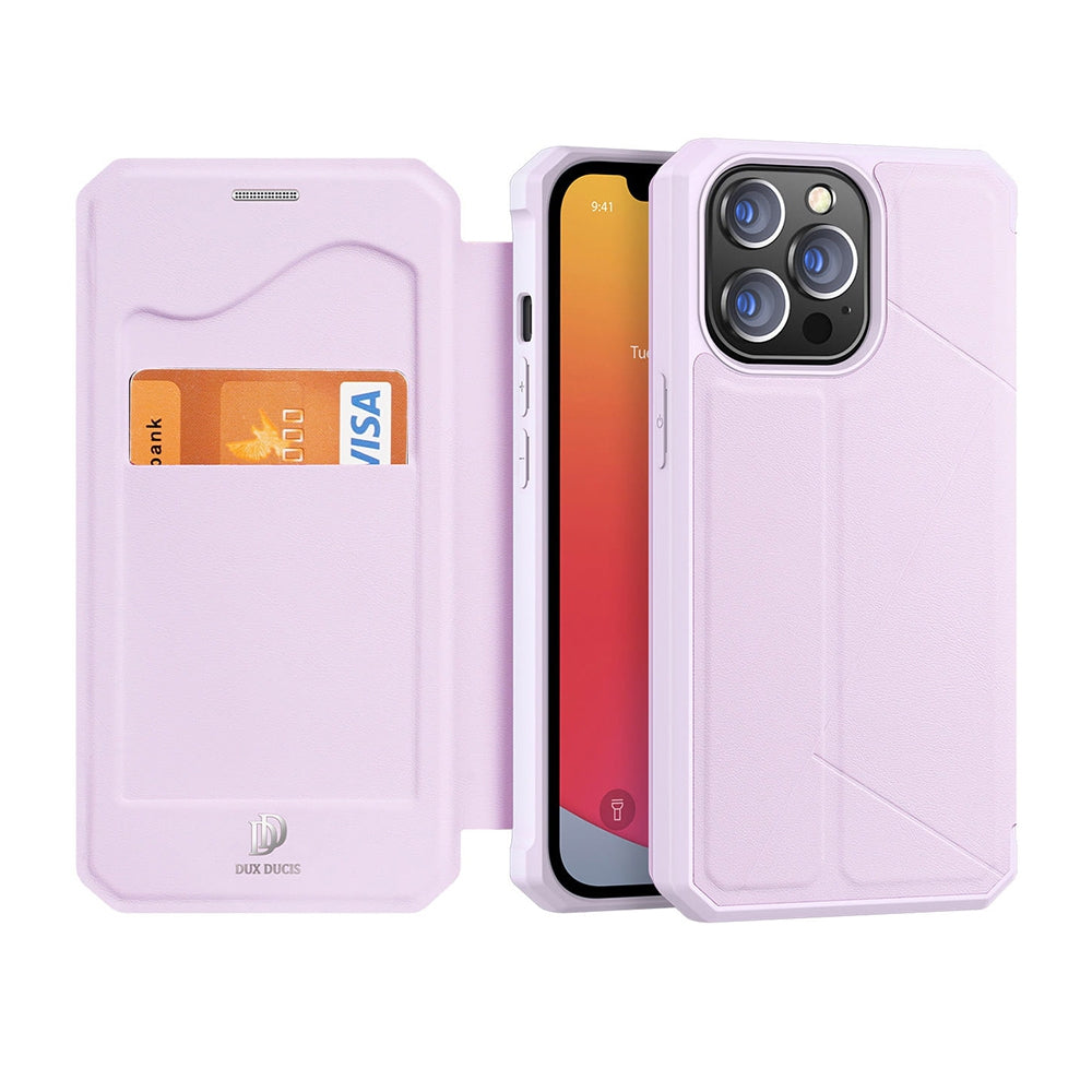 SKIN-X Series Magnetic Flip Case Cover for iPhone 13 Pro - Black