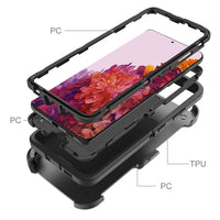 Thumbnail for Samsung Galaxy S21 Ultra Heavy-Duty Armor Case Cover - Black