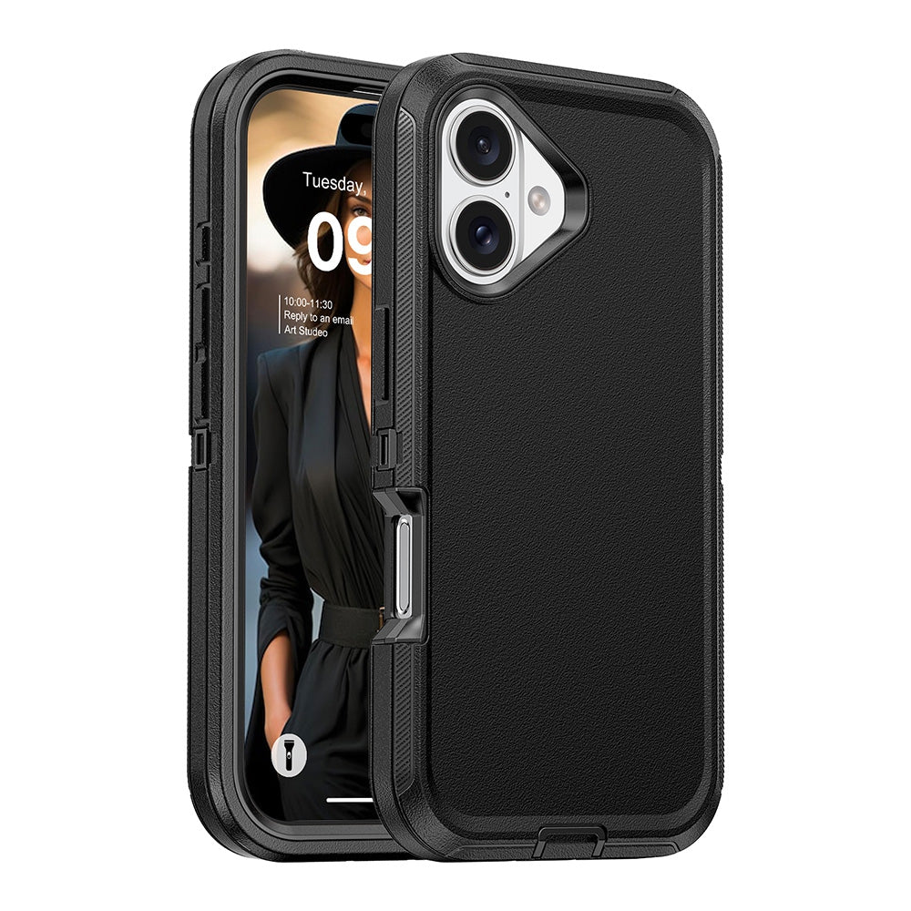 iphone-16-plus-heavy-duty-armor-case-cover-black-166717 Black