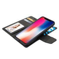 Thumbnail for iPhone XR Leather Wallet Flip MagSafe Case Cover - Black
