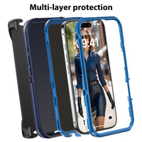 Thumbnail for iphone-16-heavy-duty-armor-case-cover-black-166716 Black