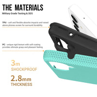 Thumbnail for Samsung Galaxy A14 Heavy-Duty Armor Case Cover - Black