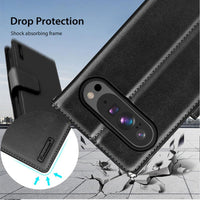 Thumbnail for Hanman PU Flip Leather Wallet Case for Google Pixel 10 Pro Fold-Rose - Gold