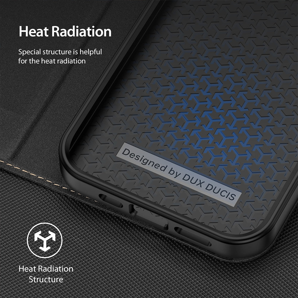 SKIN-X Series Magnetic Flip Case Cover for iPhone 14 Plus - Black