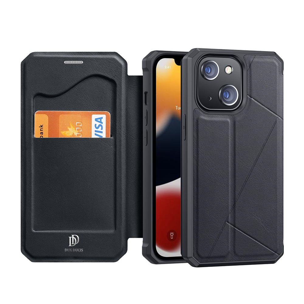 SKIN-X Series Magnetic Flip Case Cover for iPhone 13 - Black