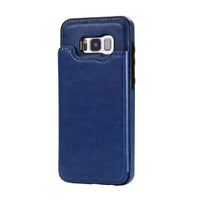 Thumbnail for Samsung Galaxy S8 Plus Leather Wallet Flip Case Cover - Black