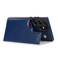 Thumbnail for Samsung Galaxy S23 Ultra Leather Wallet Flip Case Cover - Black