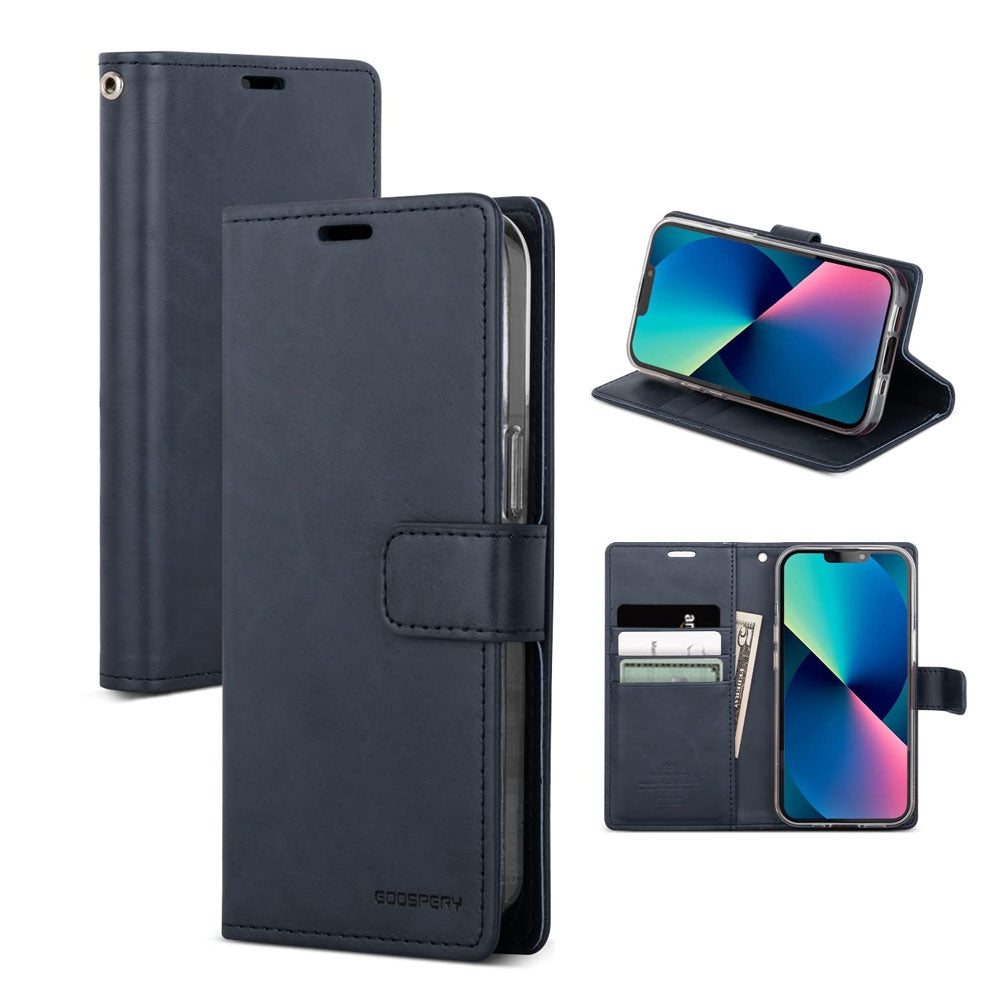 iphone-15-pro-max-leather-wallet-flip-case-cover-black-23949 Black