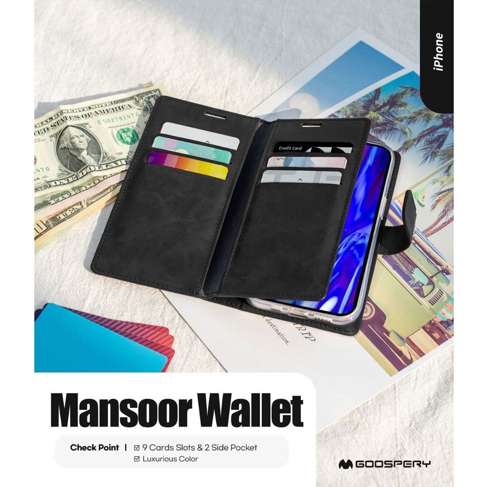 iphone-12-leather-wallet-flip-case-cover-black-21359 Black
