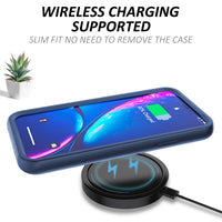 Thumbnail for 3 in 1 Shockproof Silicone Armor Case Cover for iPhone XS Max - Black