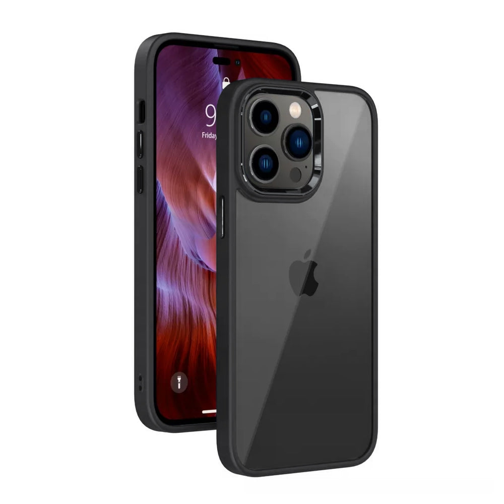 iphone-14-plus-clear-shockproof-case-cover-black-21720 Black