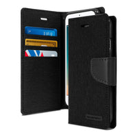 Thumbnail for iPhone 7 Leather Wallet Flip Case Cover - Black