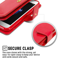 Thumbnail for iPhone 7 Leather Wallet Flip Case Cover - Black