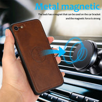 Thumbnail for iPhone 7 Leather Wallet Flip MagSafe Case Cover - Black