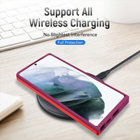 Thumbnail for Dual Layer Shockproof Case Cover for Samsung Galaxy S23 Ultra - Black