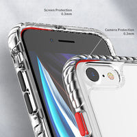 Thumbnail for iPhone 7 Clear Shockproof Case Cover - Red