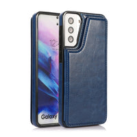 Thumbnail for Samsung Galaxy S21 Plus Leather Wallet Flip Case Cover - Black