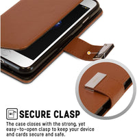 Thumbnail for iPhone 7 Leather Wallet Flip Case Cover - Black