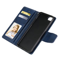 Thumbnail for iPhone 6 Leather Wallet Flip MagSafe Case Cover - Black