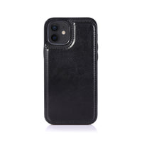 Thumbnail for iphone-12-leather-wallet-flip-case-cover-black-19563 Black