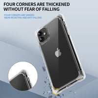Thumbnail for iPhone 7 Plus Clear Shockproof Case Cover - Black