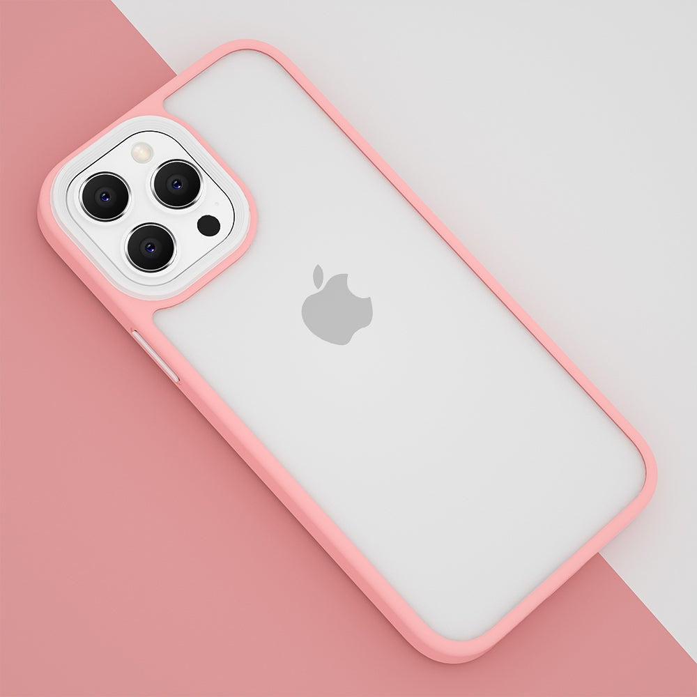 Candy Color Shockproof Hybrid Bumper Case Cover for iPhone 14 Plus - Pink