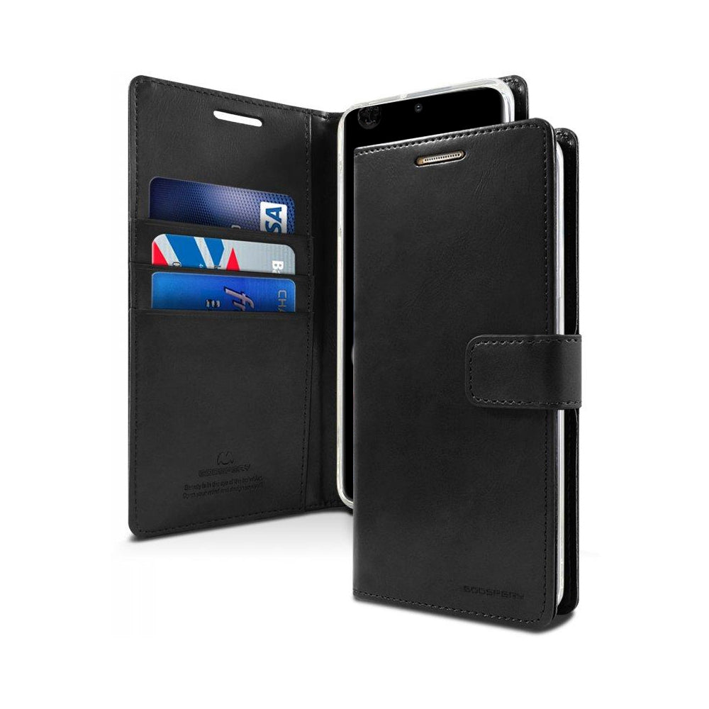 Samsung Galaxy S20 Ultra Leather Wallet Flip Case Cover - Black