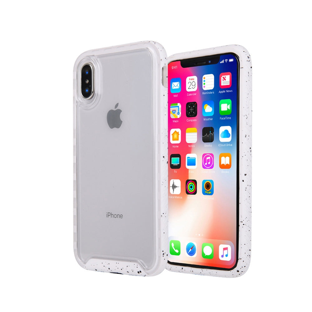 iPhone XS Max Clear Shockproof Case Cover - Black