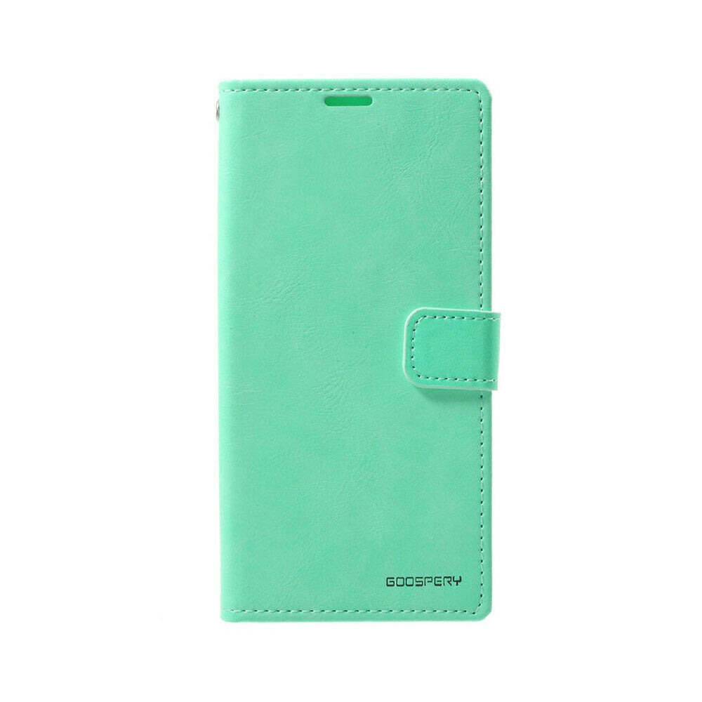 Samsung Galaxy A12 Leather Wallet Flip Case Cover - Black