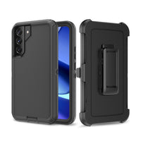 Thumbnail for samsung-galaxy-s23-heavy-duty-armor-case-cover-black-22400 Black