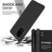 Thumbnail for Liquid Silicone Case Cover for Samsung Galaxy S20 Ultra - Black