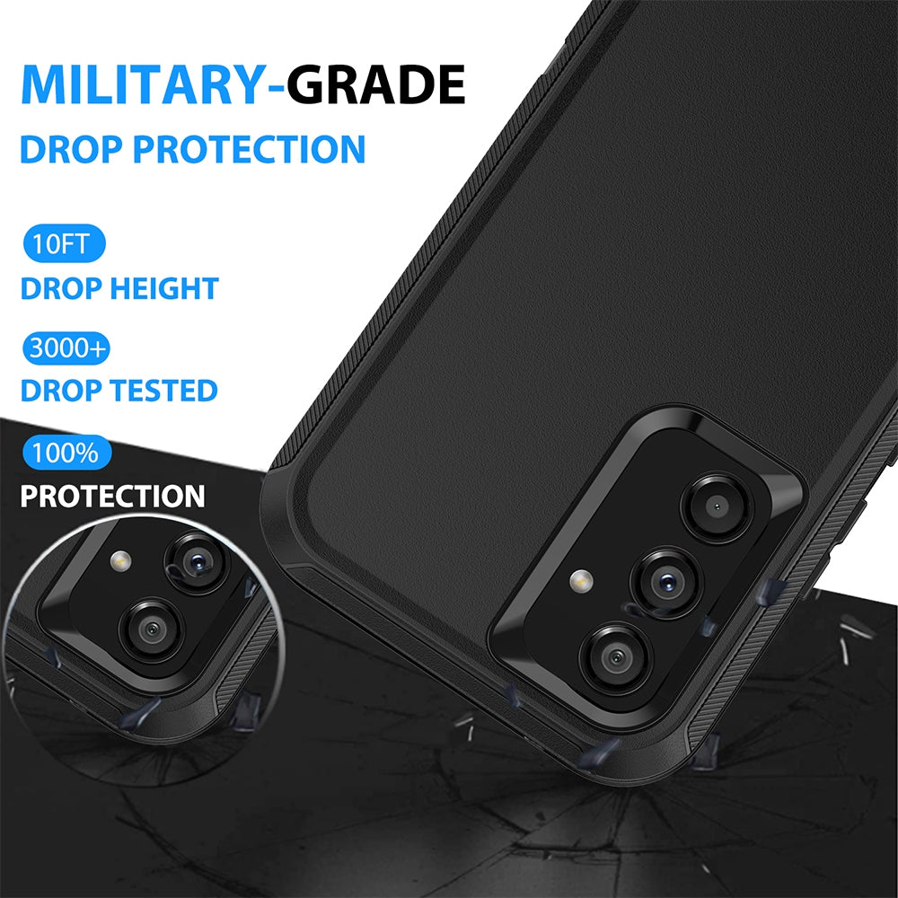 Samsung Galaxy A54 Heavy-Duty Armor Case Cover - Black