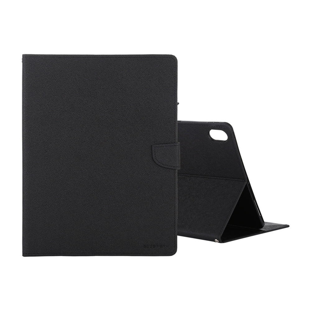 ipad-2022-leather-wallet-flip-case-cover-black-21344 Black