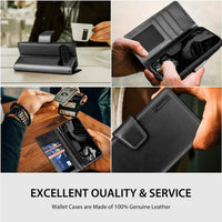 Thumbnail for Hanman PU Flip Leather Wallet Case for Google Pixel 10 Pro Fold-Rose - Gold