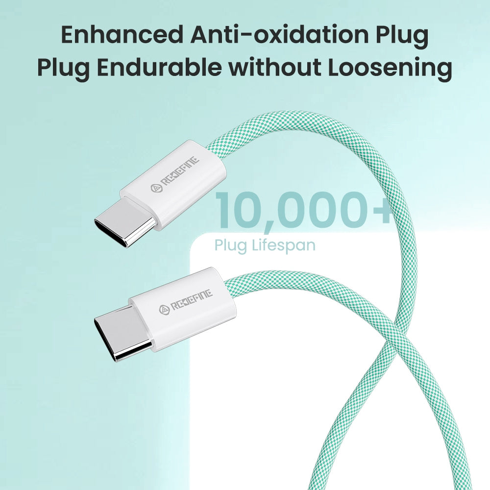 Type-C to Type-C Charging & Data Sync Cable Compatible for iPhone 15 Series - Blue