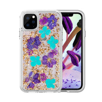 Thumbnail for Dried Flower Bling Gold Foil Clear Case Cover for iPhone 11 Pro - Gold