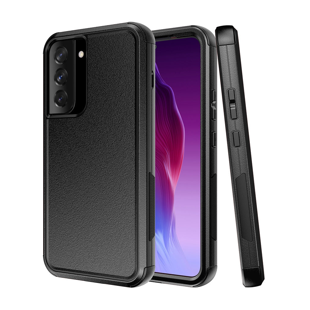 Samsung Galaxy S22 Heavy-Duty Armor Case Cover - Black