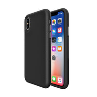 Thumbnail for iPhone X Heavy-Duty Armor Case Cover - Black