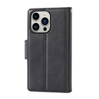 Thumbnail for iphone-14-pro-leather-wallet-flip-magsafe-case-cover-black-20496 Black