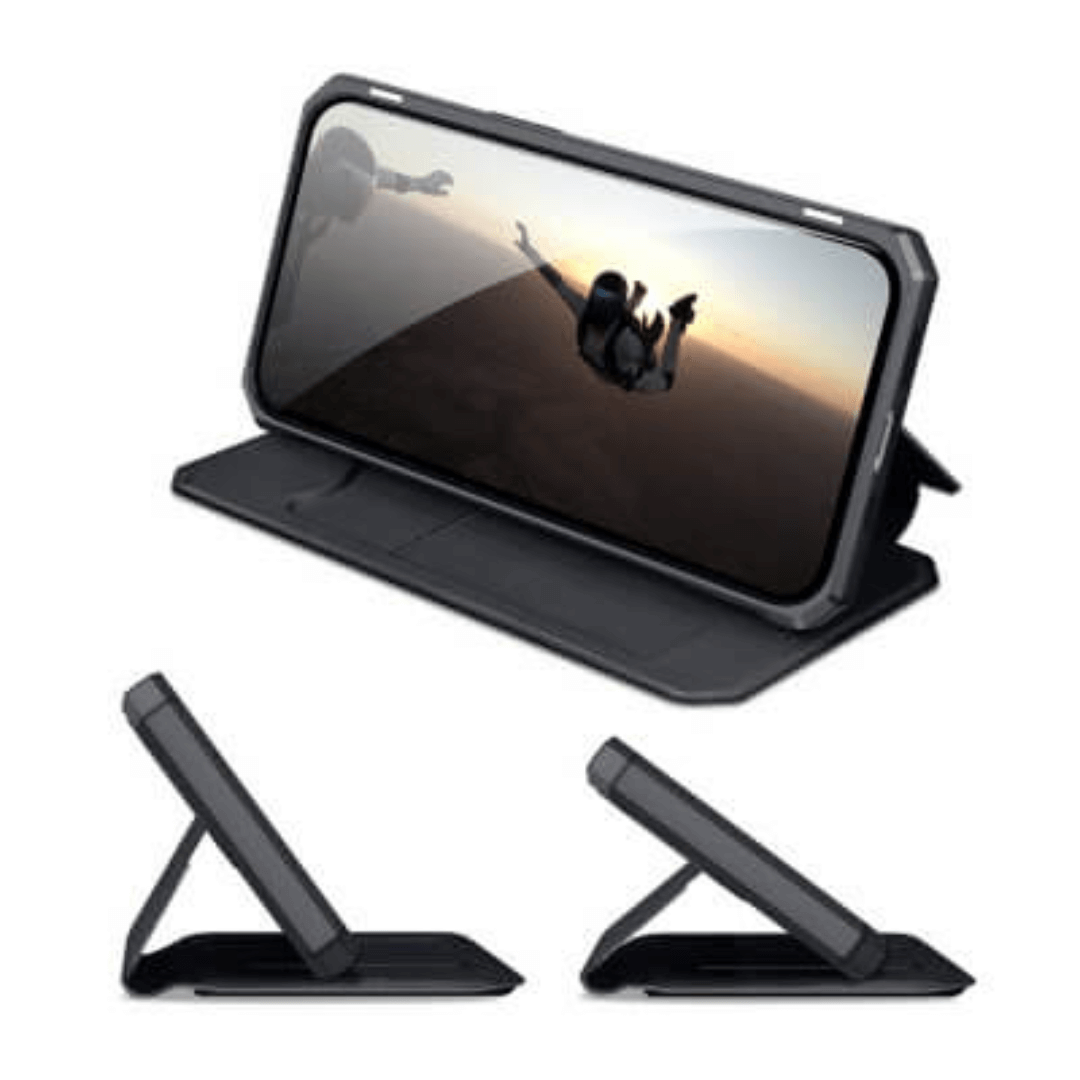 iPhone 13 Pro Compatible Cover Case With Magnetic Flip - Black